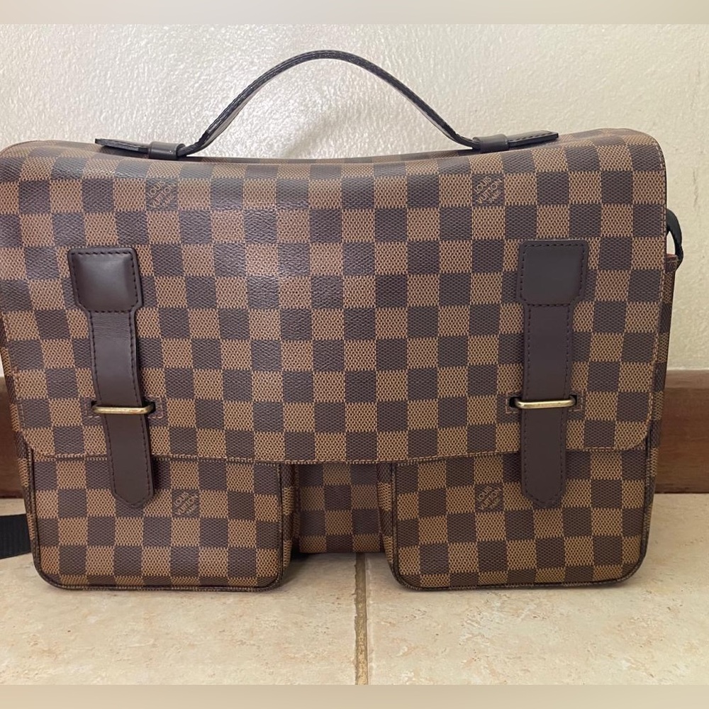 Louis Vuitton Brown Checkered Messenger Bag